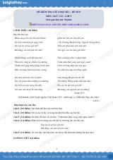 Đề thi giữa kì 1 Văn 9 - Đề số 8